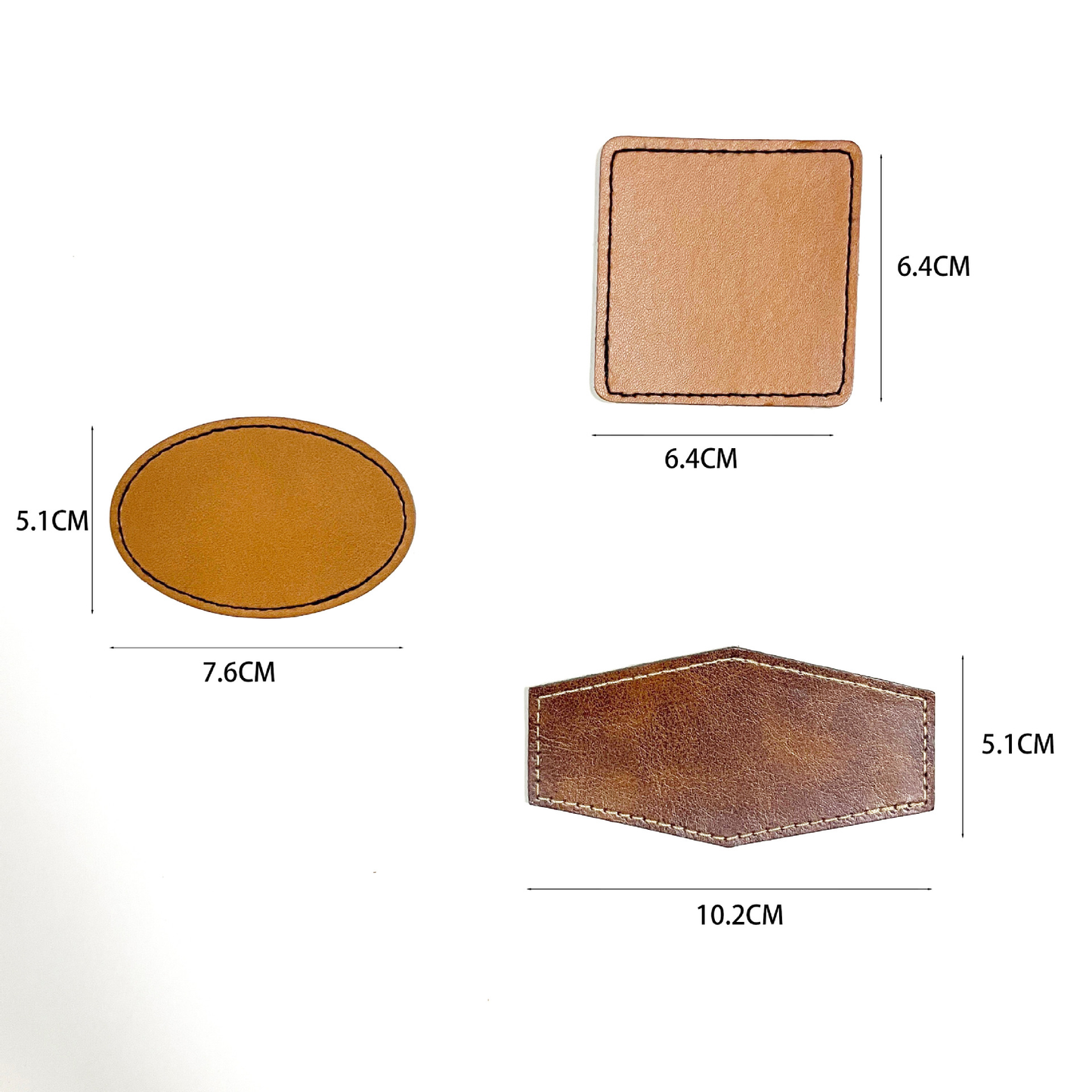 PU Leather Label Leather Signboard for Cap Hats Clothing Accessories Denim Leather Trademark for Laser-CNLCA