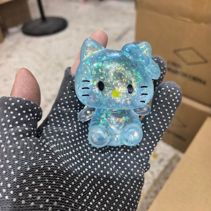 72Pack Glitter Hello Kitty Cat Stitch Squishy Soft Stress Relief Fidget Sensory Squeeze Toy-CNLCA