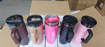 40oz Protour Flip Straw Lids Copper Plated Underneath Flip Straw Tumbler-CNLCA