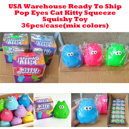 36Pack Giant Jumbo Kitty Squishy Squeeze Toy Stress Relief Fidget Toy-CNLCA