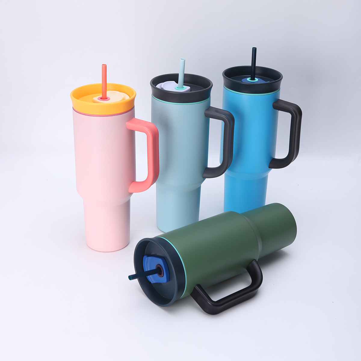 40oz Owala Style Quencher Tumbler with Handle For Laser Engraving-CNLCA