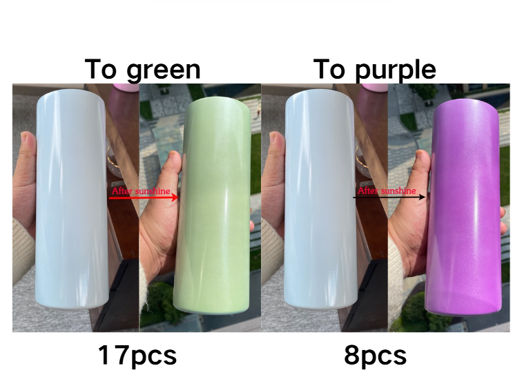 25Pack 20oz Blank Sublimation Double Change Stainless Steel Skinny Straight Tumbler-CNLCA