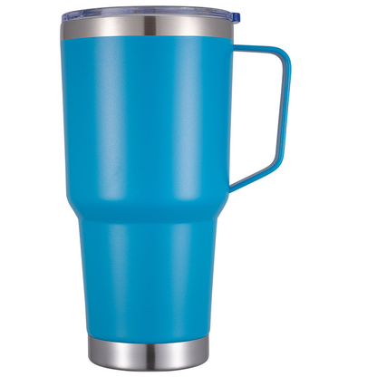 20oz 30oz Powder Coated Tumbler with Handle for Laser Engraving-CNLCA