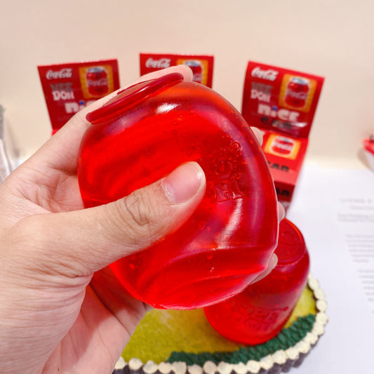 NeeDoh Style Soda Can Shape Stress Balls Viral Transparent Squishy Slow Rise Soft Stress Relief Fidget Sensory Toys for Anxiety Relief-CNLCA