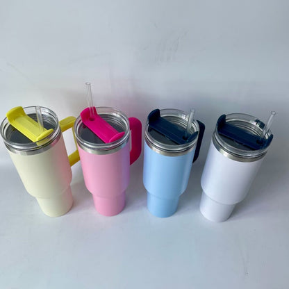 40oz New Color Powder Coated Quencher Tumbler With Color Handle For Laser Engraving -CNLCA