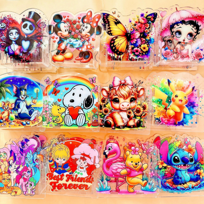 Cartoon-themed Creative Gift Makeup Case Acrylic Pen Holder Stationery Box-CNLCA