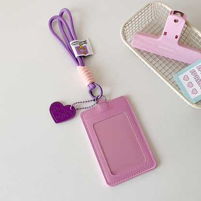 Colorful Company Name Work ID Card Holder Student Card Case-CNLCA
