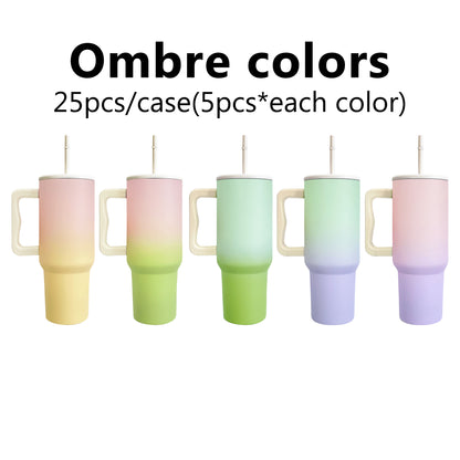 SM4002 USA Warehouse 40oz Simple Model Ombre And Sanwich Tumbler For Sublimation And Engraved -USLCA