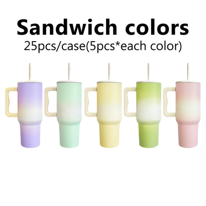 SM4002 USA Warehouse 40oz Simple Model Ombre And Sanwich Tumbler For Sublimation And Engraved -USLCA