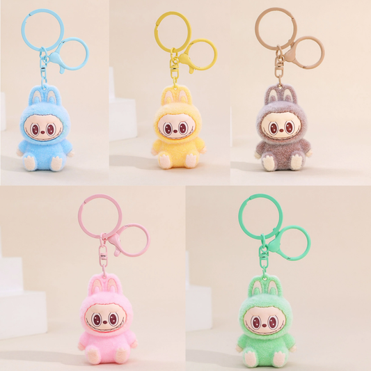 Cute Labubu Strawberry Bear Tumbler Keychain-CNLCA