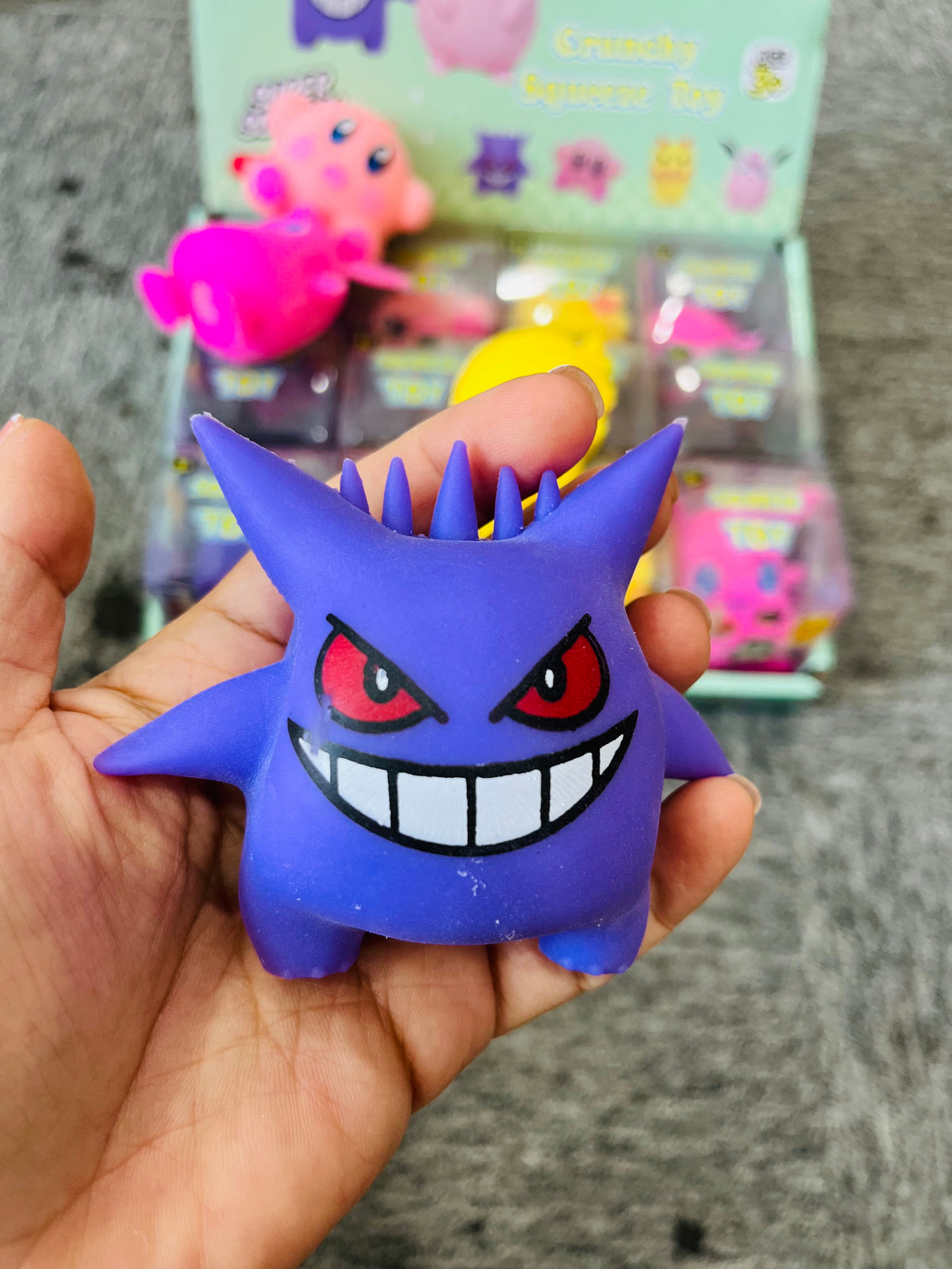 72Pack Pokémon & Kirby Crunchy Squishy Cute Cartoon Block Building Filled Crinkle ASMR Sound Squishy Squeeze Fidget Toy-CNLCA