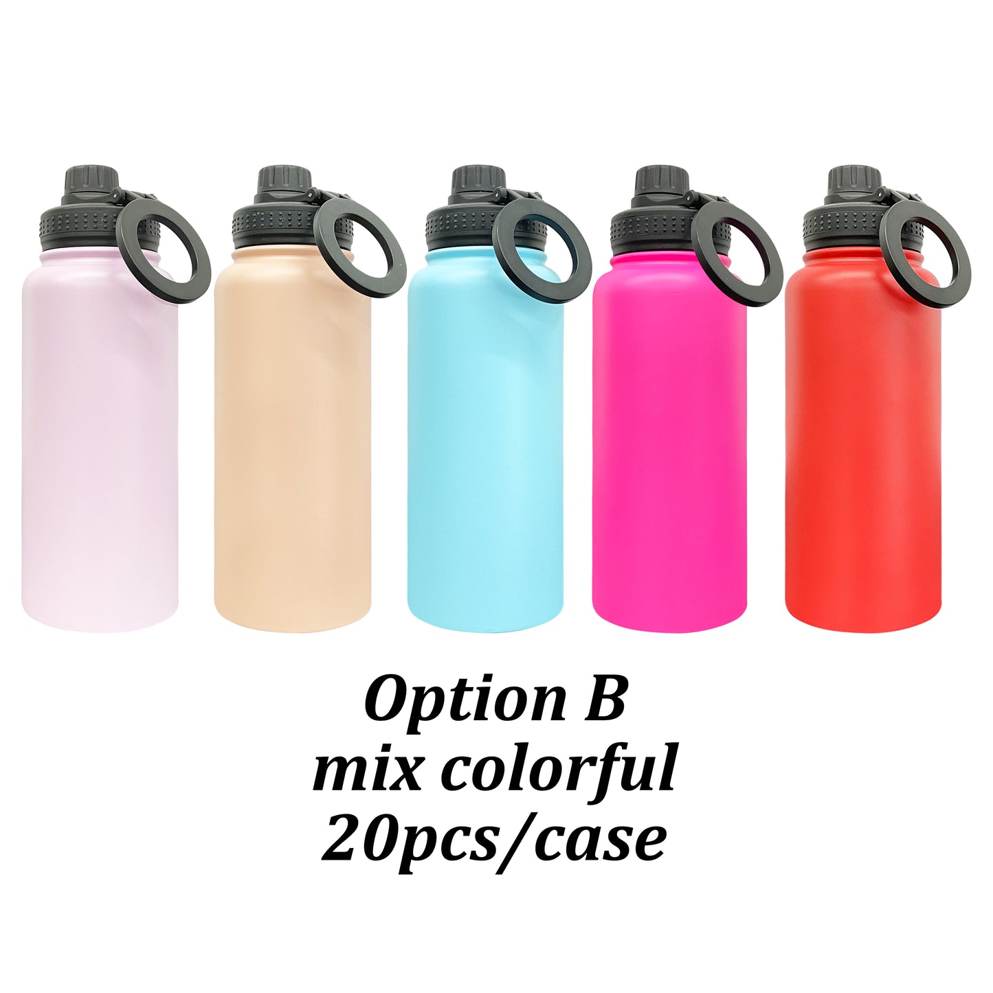 32oz Mirror Copper Plated Tumbler Water Bottle With Magnetic Phone Holder And Magnetic Rings-CNLCA