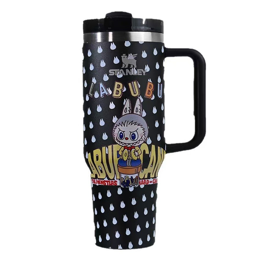 40oz LABUBU Design Stainess Steel Stanley Style Quencher Tumbler-CNLCA