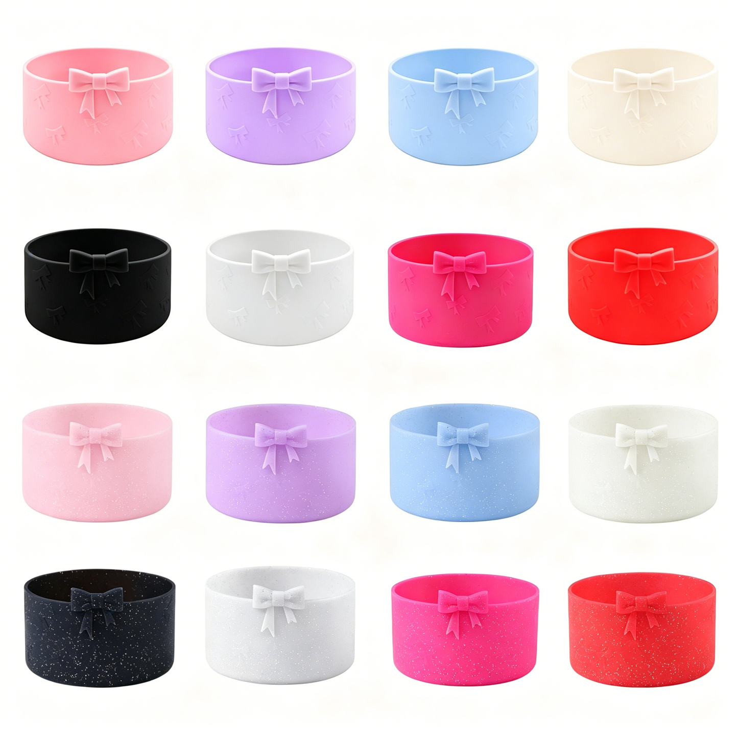 7.5cm Bow Silicone Boot Anti-Slip Cup Sleeve for Stanley Style 40oz Tumbler-CNLCA