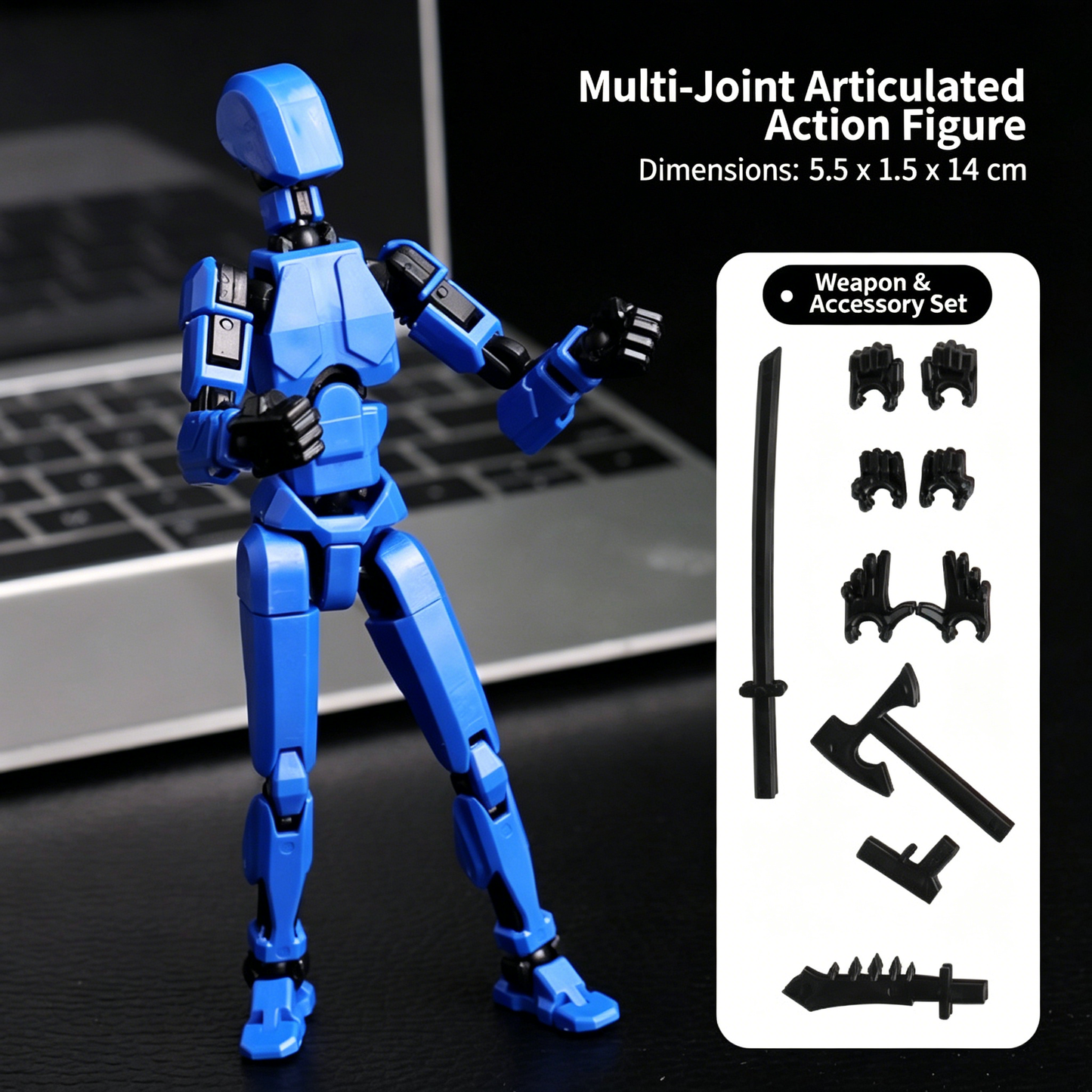 Dummy 13 Lucky 13 Style Articulated Robot Figure Toys Versatile Doll 3D Printed Multi-Joint Movable Mannequin Creative Decompression Toy for Adults & Kids-CNLCA