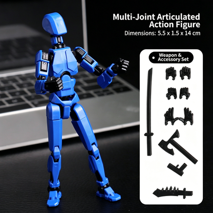 Dummy 13 Lucky 13 Style Articulated Robot Figure Toys Versatile Doll 3D Printed Multi-Joint Movable Mannequin Creative Decompression Toy for Adults & Kids-CNLCA