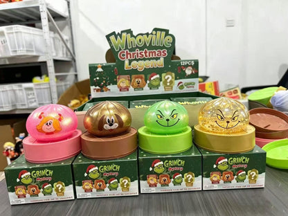 72Pack 8.5cm Christmas Cindy‑Lou Who Max Grinch Mystery Dumpling Squishy-CNLCA