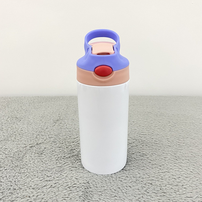 USA Warehouse 12oz Pre Sale Sublimation Blanks Mix Colors Kids Children Straight Tumbler Water Bottle-USLCA