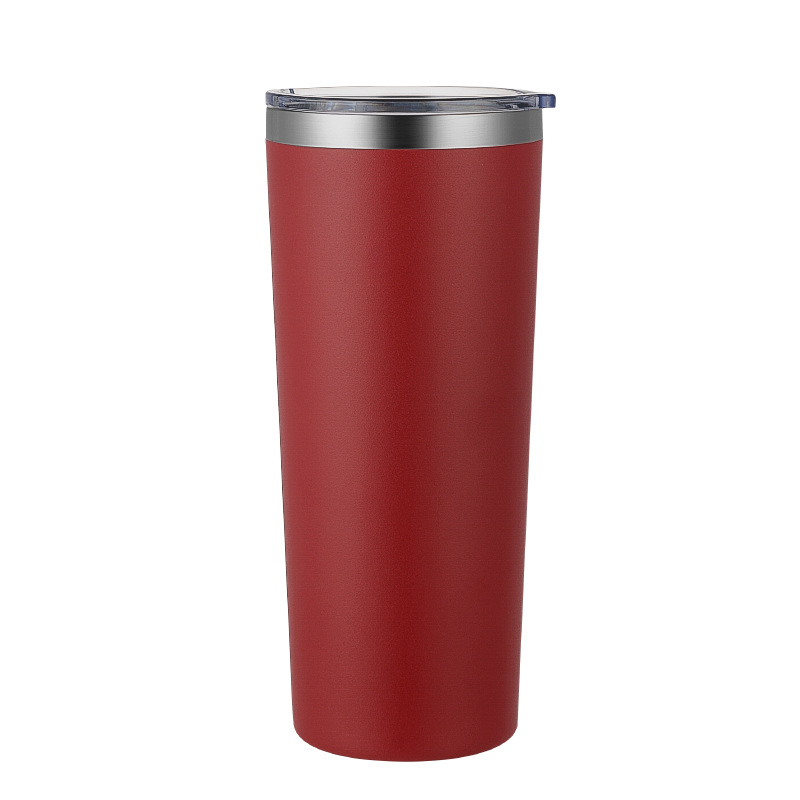 22oz Muti Colors Powder Coated Stainless Steel Car Tumbler For Laser Engrave-CNLCA