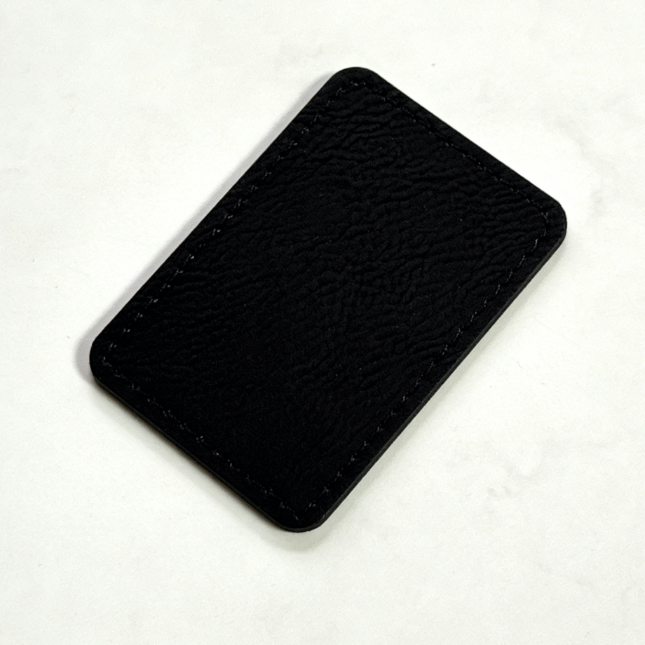 Silver Laser Effect PU Leather Label Trademark Leather Signboard for Cap Hats Clothing-CNLCA