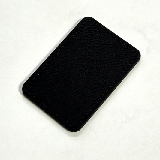 Silver Laser Effect PU Leather Label Trademark Leather Signboard for Cap Hats Clothing-CNLCA