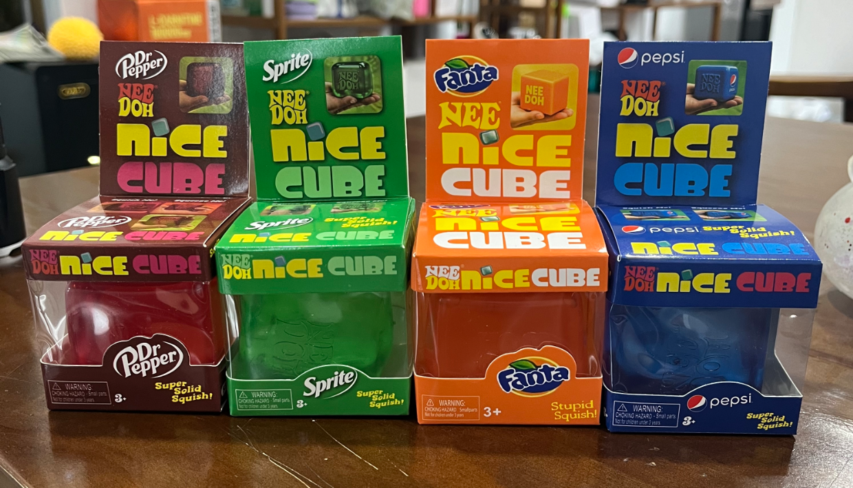 48Pack Needoh Style Maltose Filled Slow Rising Soda Pepsi Fanta Sprite Dr Pepper Co-Branding Nice Cubes Squishy Stress Relief Fidget Toys-CNLCA
