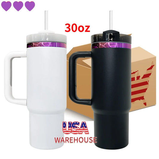 30oz Purple Plated Underneath Powder Coated Quencher Tumblers For Laser Engrave-CNLCA