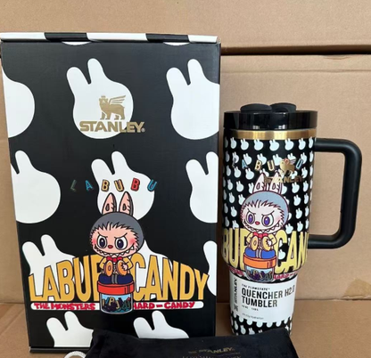40oz LABUBU Design Stainess Steel Stanley Style Quencher Tumbler-CNLCA