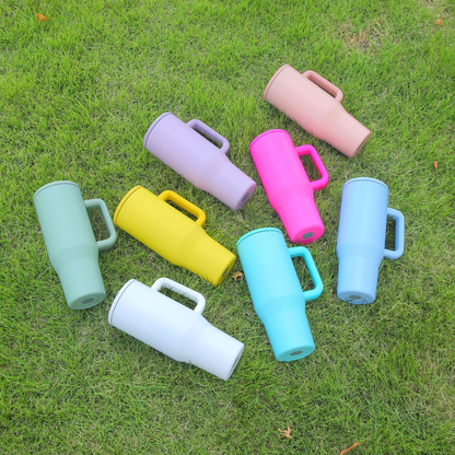 HydroJug Shaped 40oz Macaron Colored Blank Sublimation Quencher Tumblers With 100% Leak-Proof Lids -CNLCA