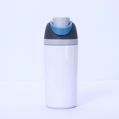 16oz/19oz/24oz/32oz Flip Straw Lid White Sublimation Stainless Steel Sports Owala Style Water Bottle-CNLCA