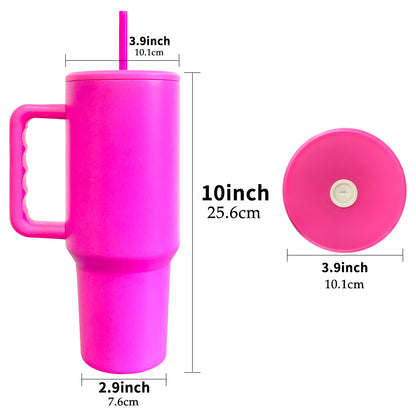 40oz H3.0 Blanks Sublimation Travel Mug Tumbler With Handle Sold by Case 40WHTH3002-USLCA