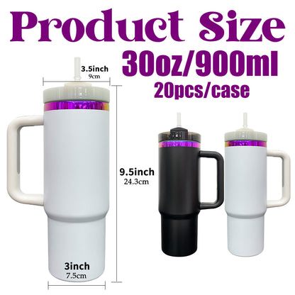 30oz Purple Plated Underneath Powder Coated Quencher Tumblers For Laser Engrave-CNLCA