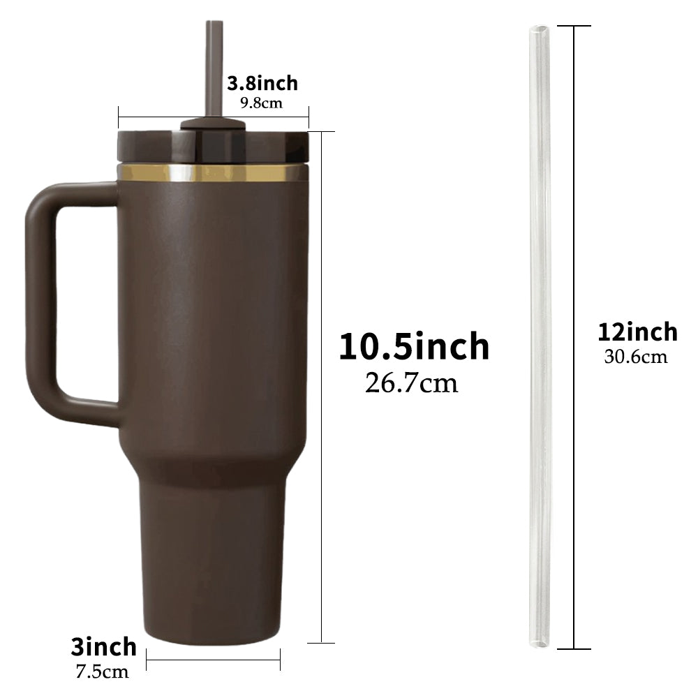 30oz 40oz H2.0 Dark Chocolate Gold Plated Quencher Tumbler For Laser Engraving -CNLCA