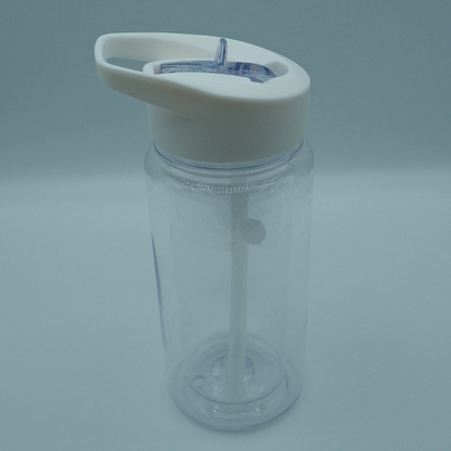 10oz Double Wall Blank Snow Globe Tumbler Kids Flip Straw Plastic Cup Water Bottle-CNLCA