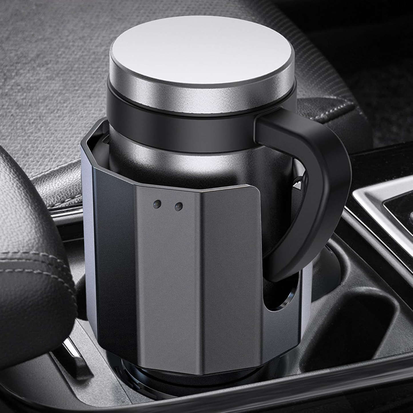 Car Cup Holder Expander Adapter (Adjustable) - Fits Yeti, Nalgene Large 32/40 oz Bottles & Big Drinks-CNLCA