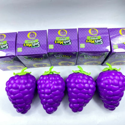 24Pack Giant Oversized Large Grapes Squeeze Squishy Toy Soft Big Fruit Jumbo Stress Relief Fidget Squeezy Toy-CNLCA