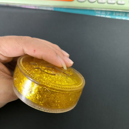 Glitter Gold Coin Squishy Squeeze Toy Stress Relief Fidget Toy-CNLCA