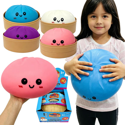 25cm Jumbo Steamed Bun Squishy Toy Large Size Giant Baozi Dumpling Squeeze Fidget Toy-CNLCA