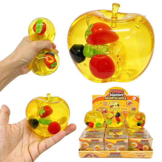 36Pack Apple Squishy Vaseline Filled No Rebound Apple Squishy Fruit Squeeze Fidget Toys-CNLCA