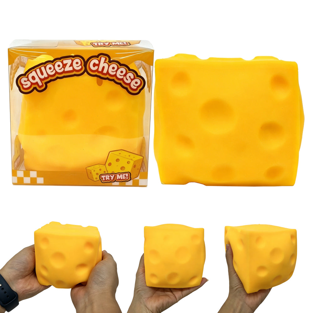 11cm Flour Filled Jumbo Large Cheese Squishy Toy Soft Anti-Anxiety Sensory Fidget Gift-CNLCA